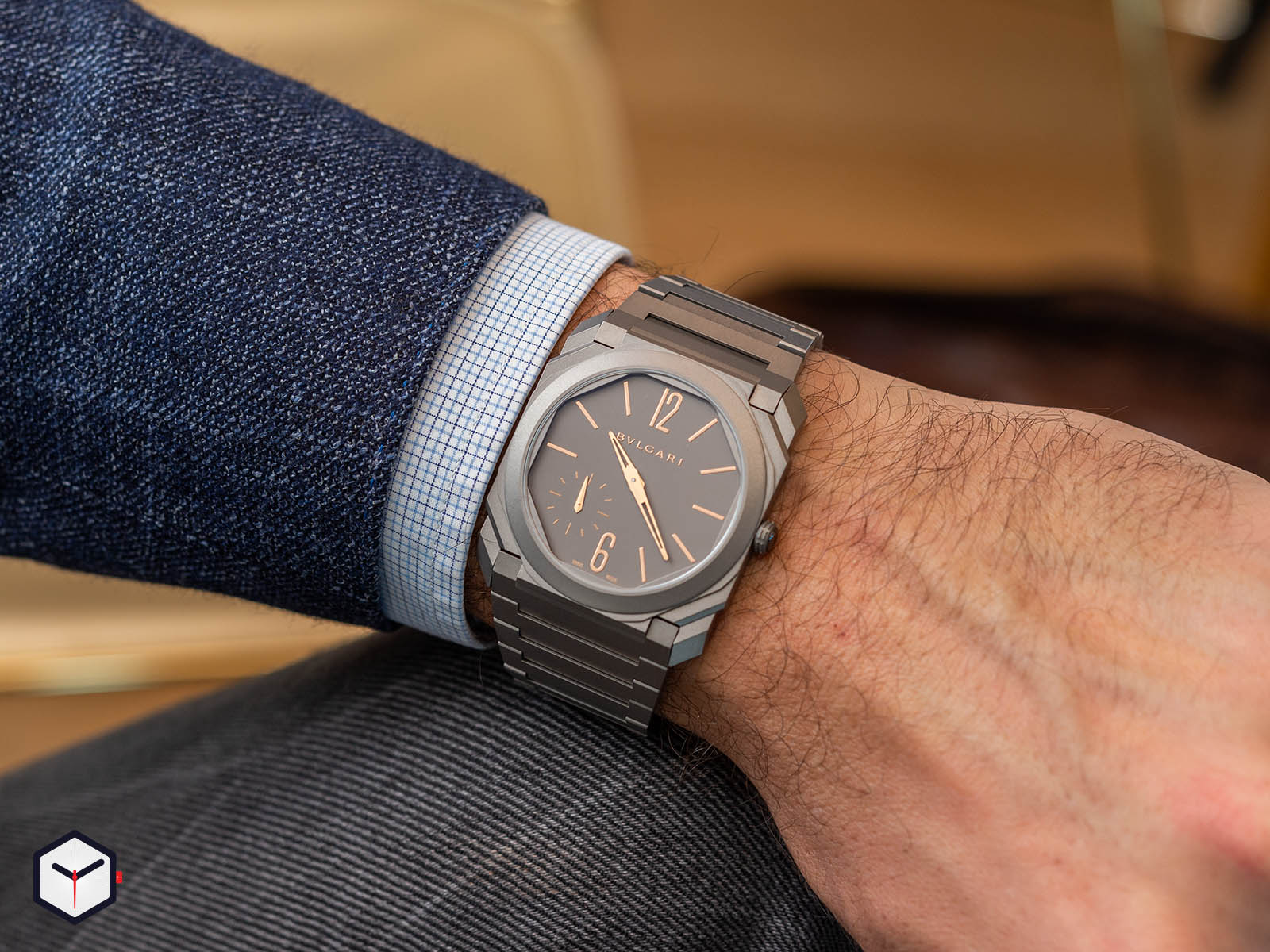 Bulgari octo finissimo store on wrist