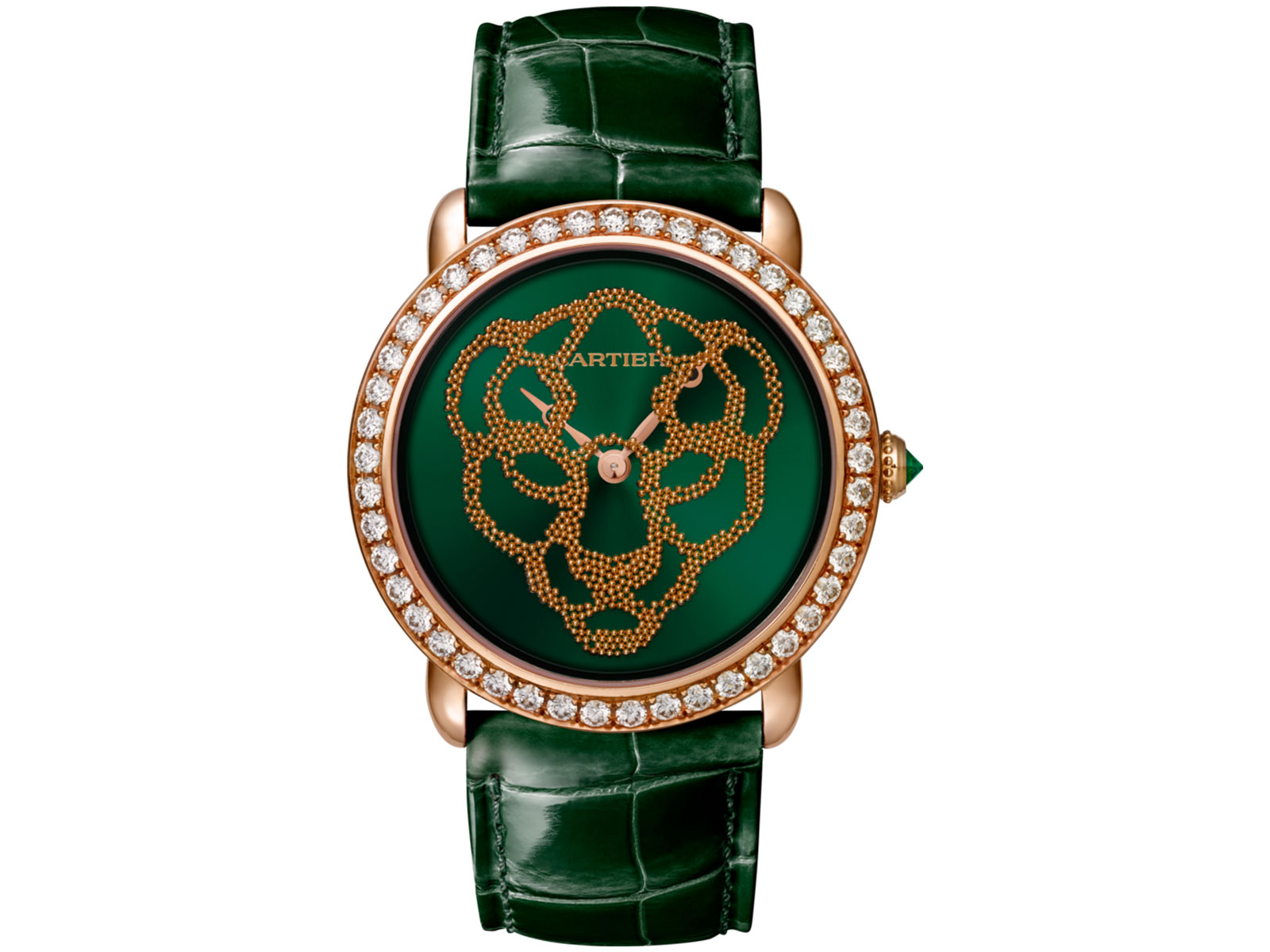 green cartier watch