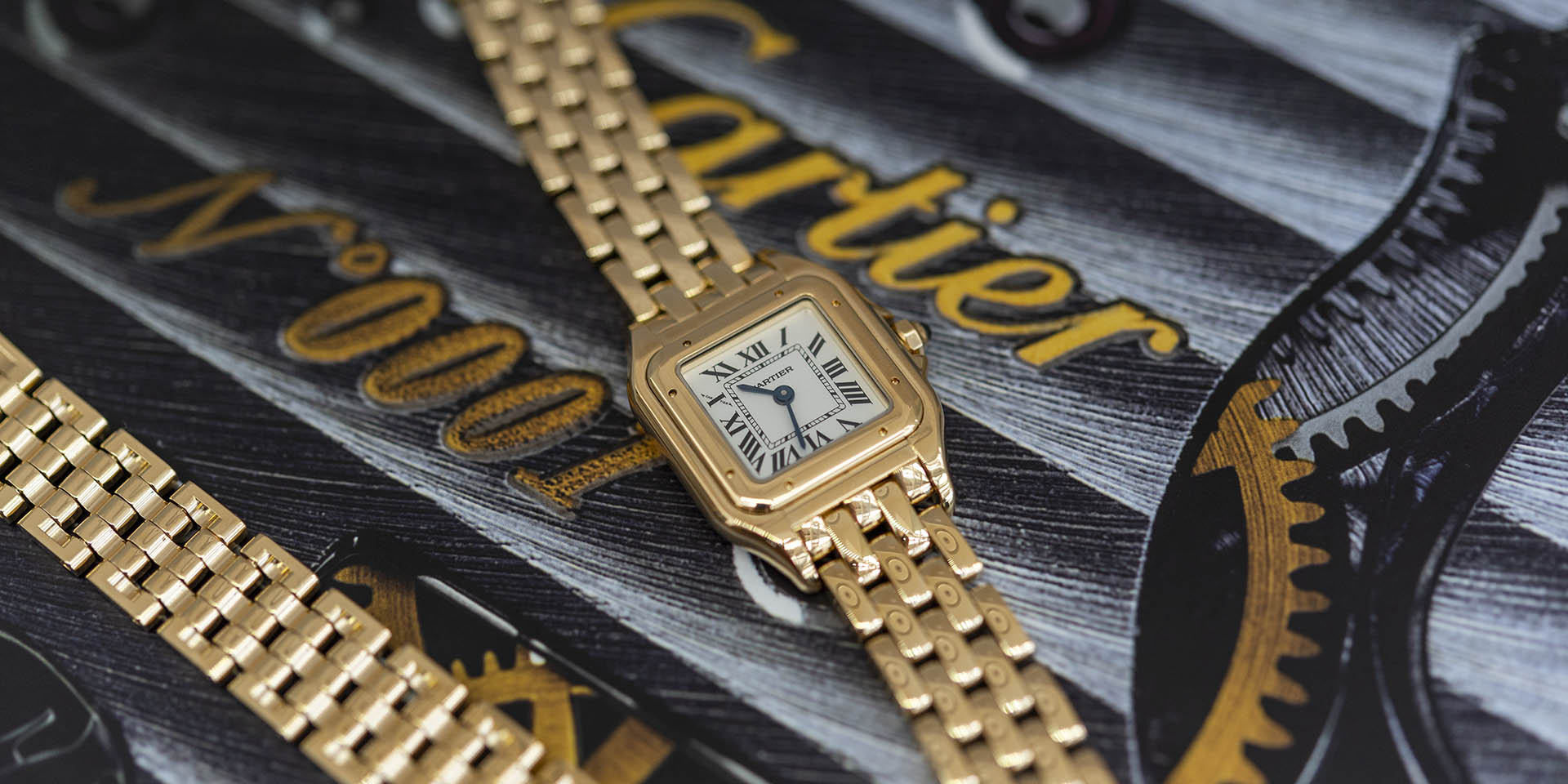 cartier panthere double loop watch