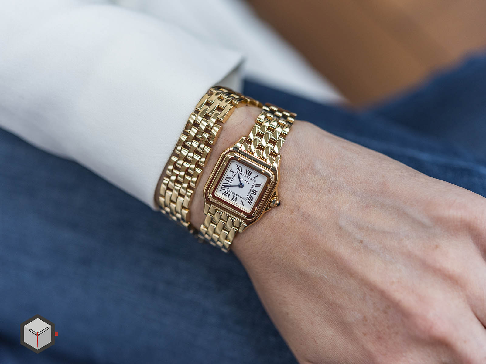 cartier double wrap watch