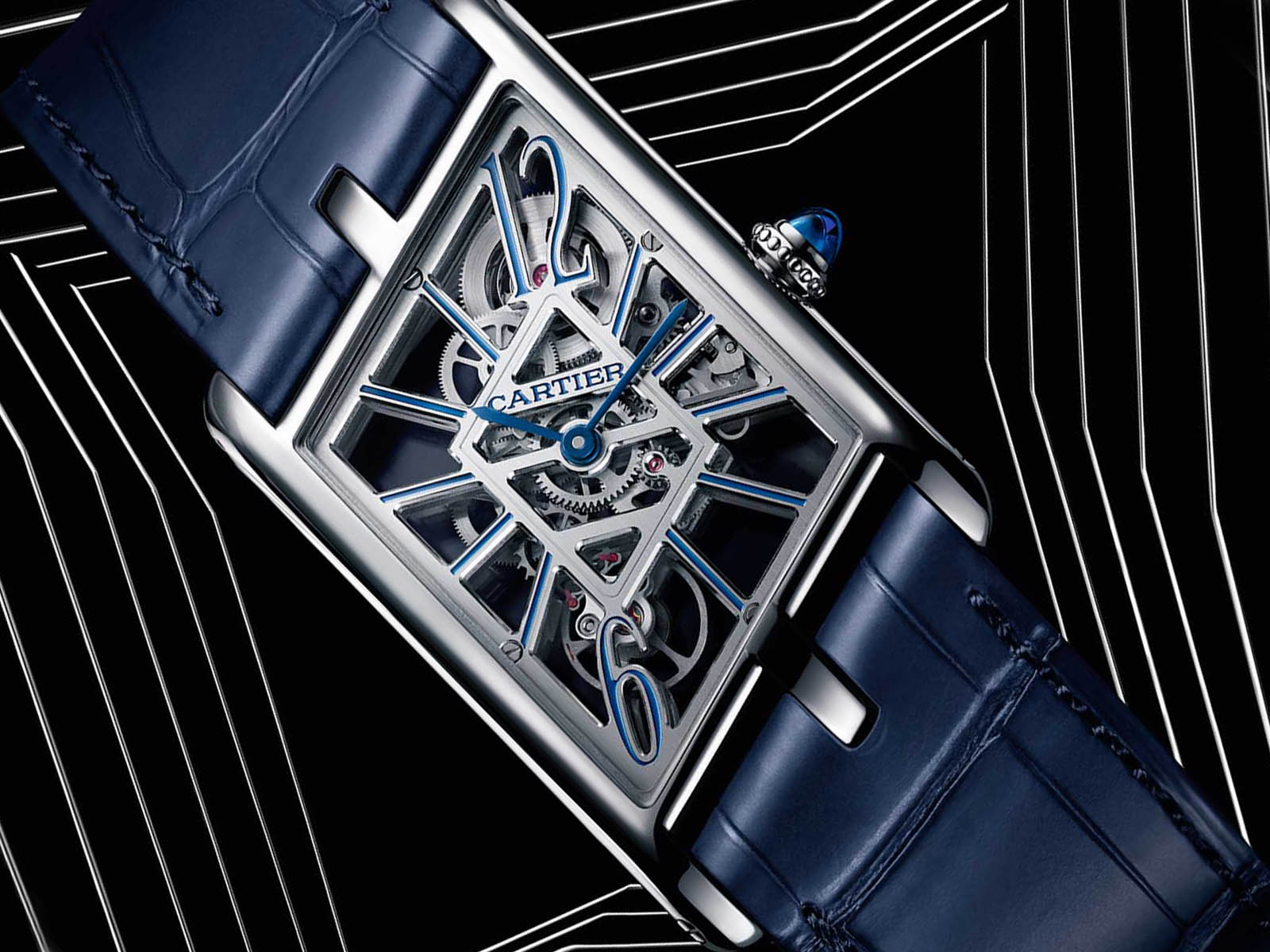 cartier tank asymetrique