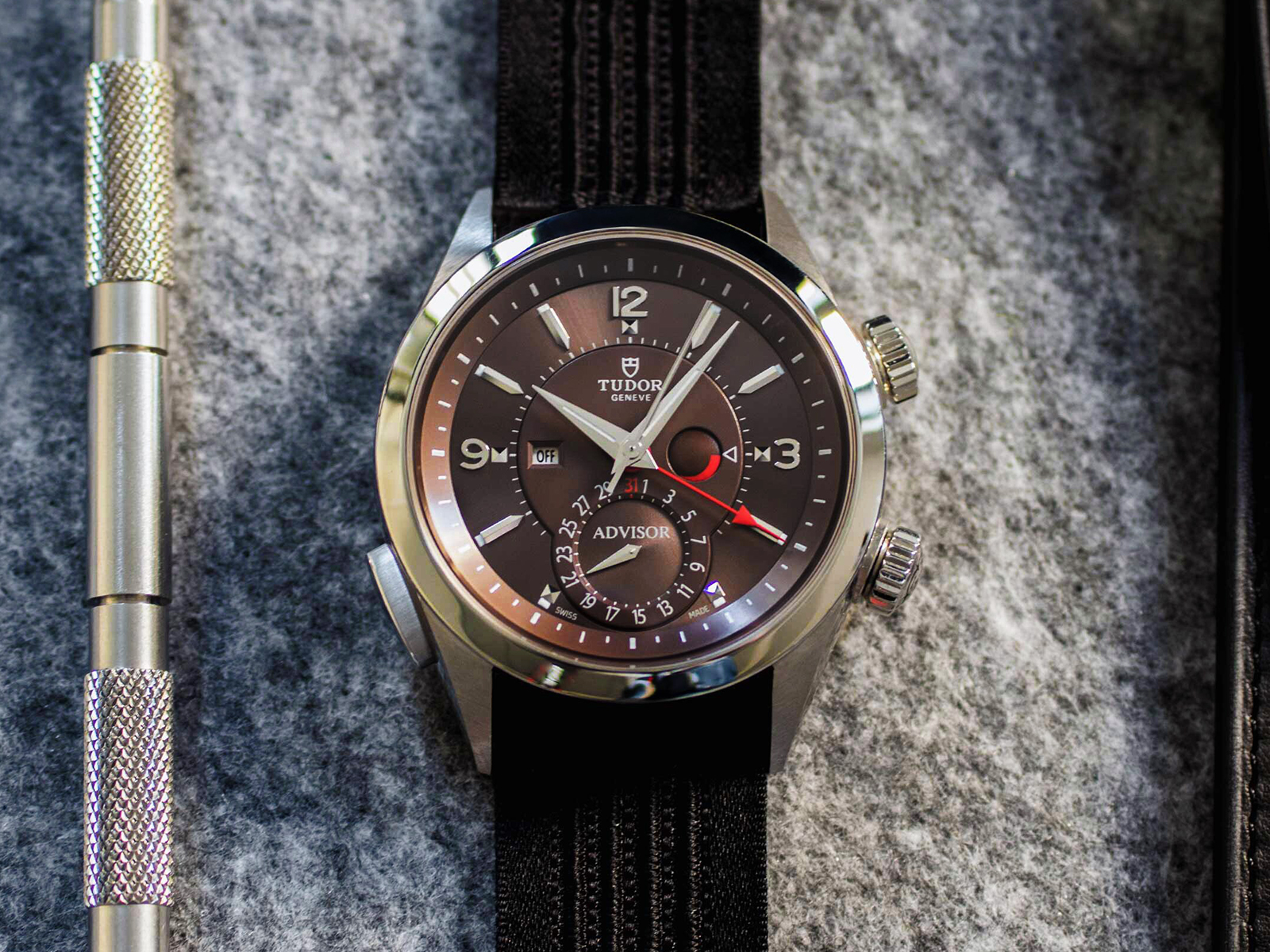 Mechanical watch hot sale alarm complication