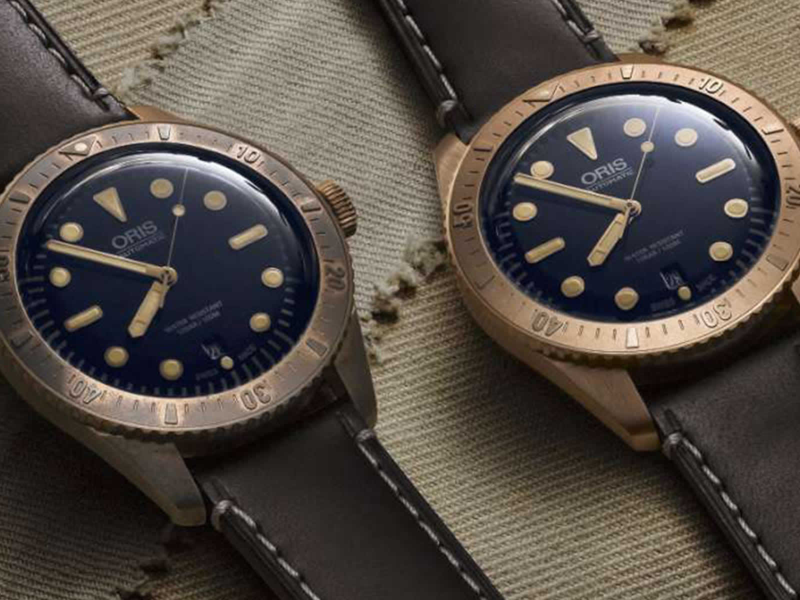 Oris carl brashear bronze diver hot sale