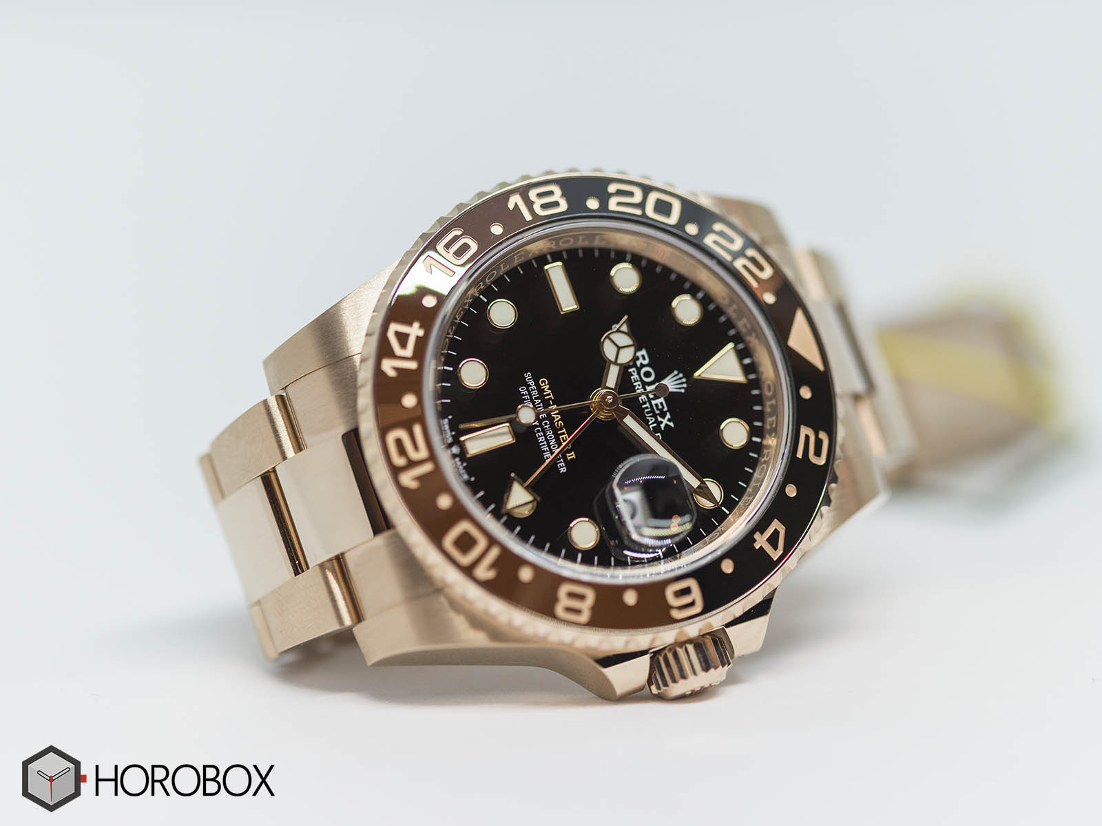 rolex gmt pink gold