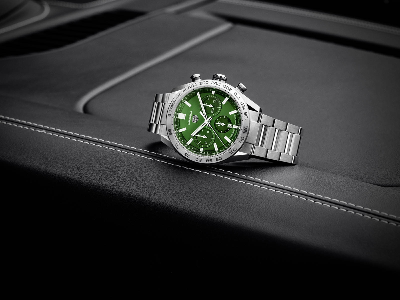 Tag Heuer Carrera Green Calibre Heuer 02 Automatic Chronograph - 44mm,  CBN2A1N.BA0643