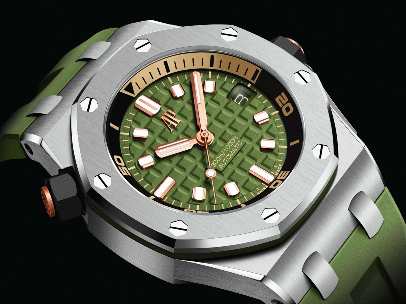 Audemars Piguet Royal Oak Offshore Diver "Lime Green"  15710ST.OO.A038CA.01