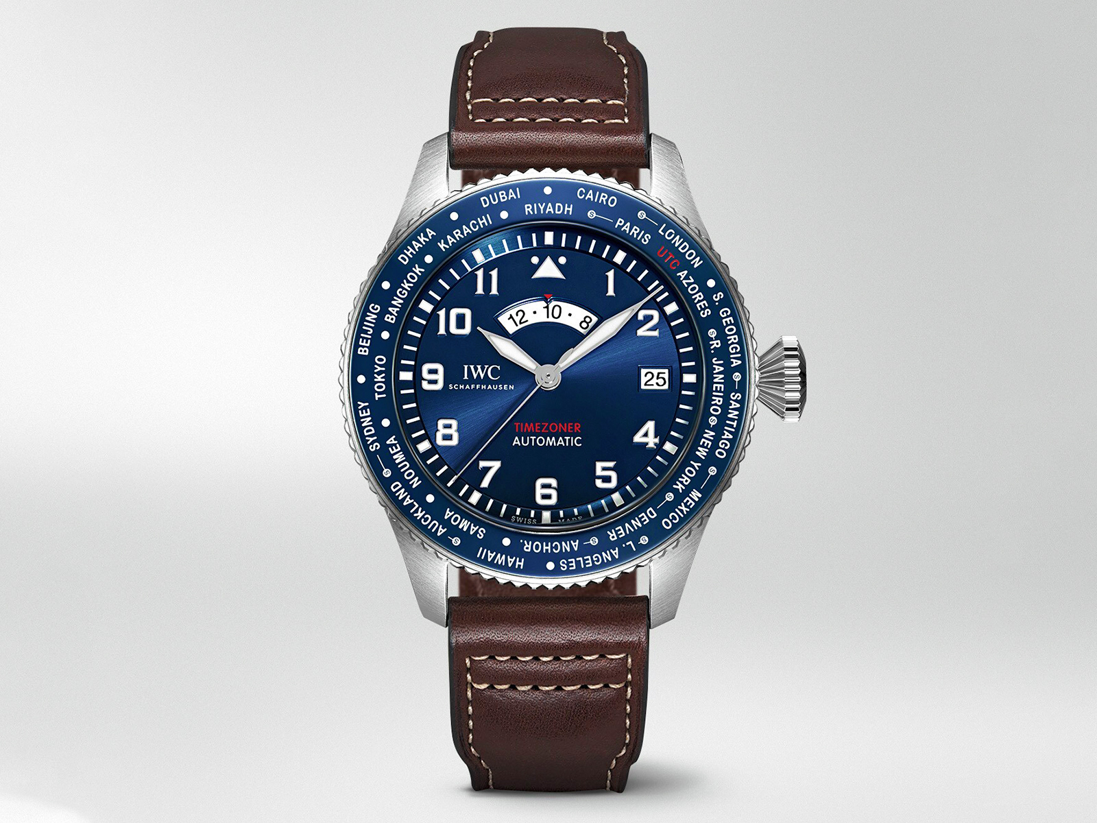 Iwc timezoner watch best sale