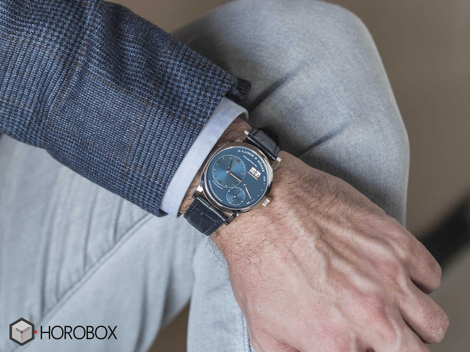 Lange 1 blue dial shop