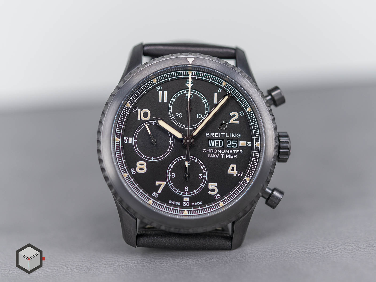 Mb1x1 Blacksteel Navitimer 8 Breitling Review Horobox