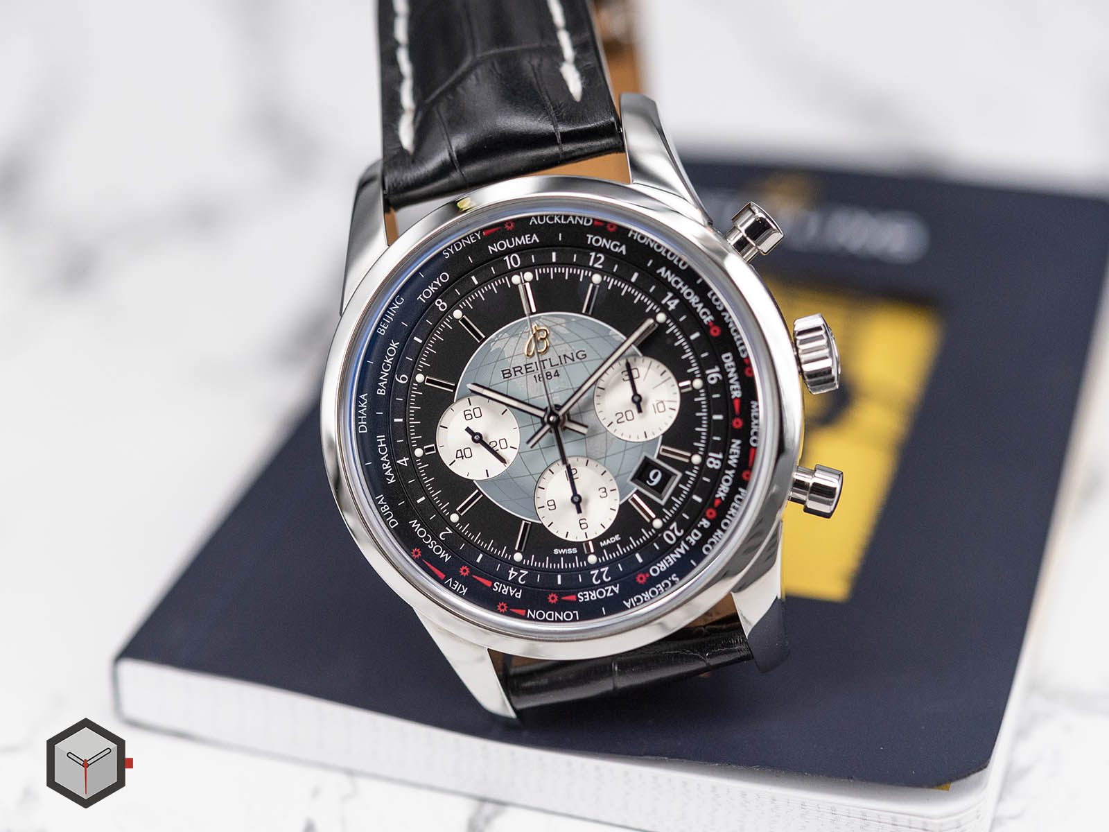 Breitling transocean world clearance time