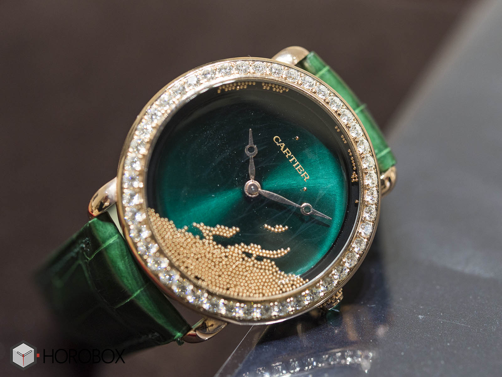 cartier watch gold balls