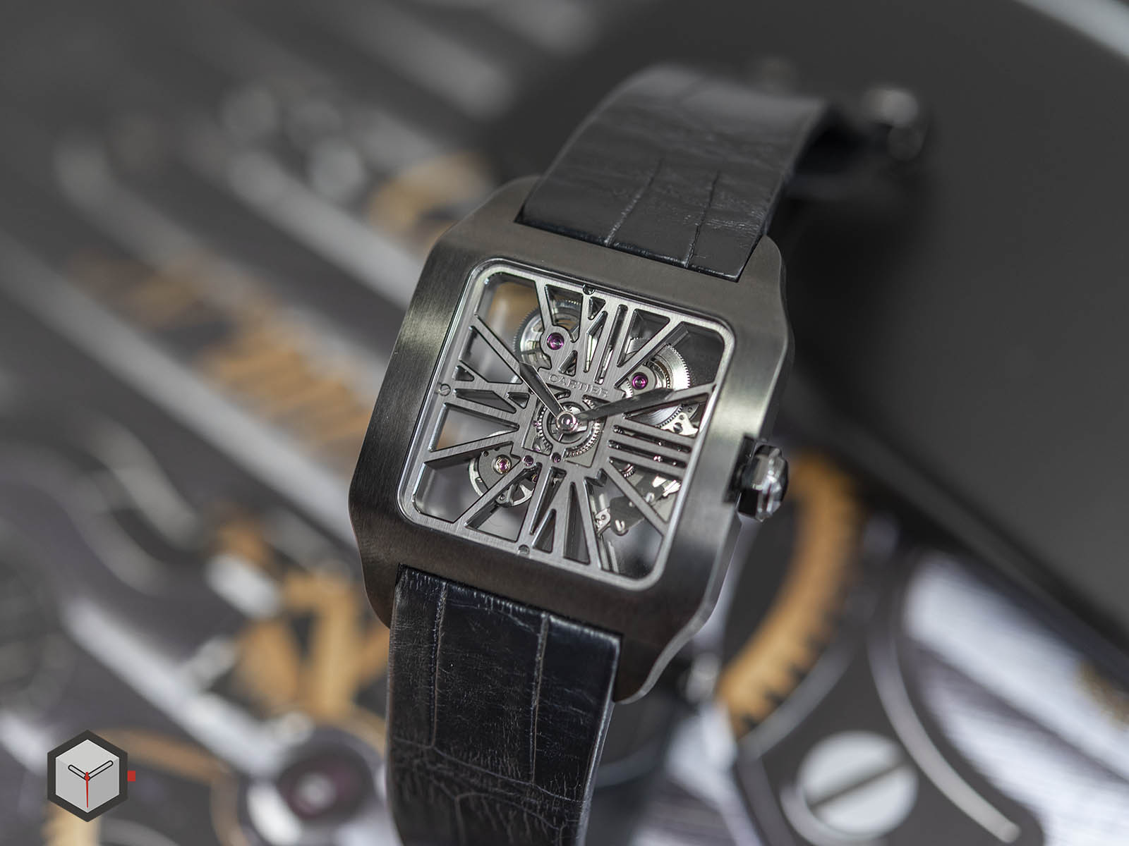 cartier santos dumont black titanium