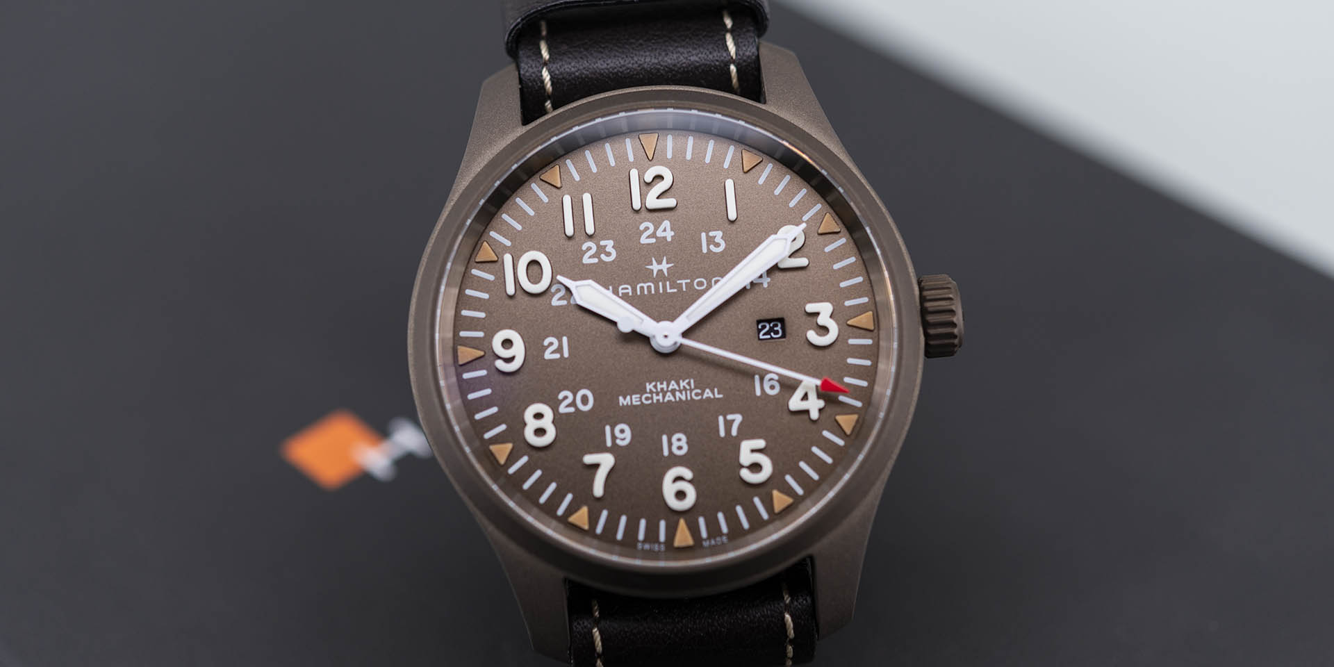 Hamilton khaki sale field mechanical 50mm