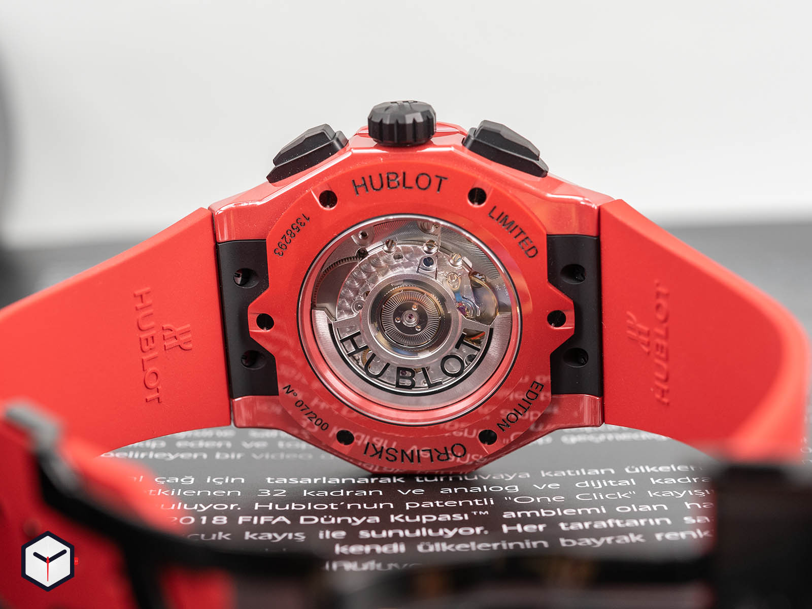 hublot red ceramic orlinski