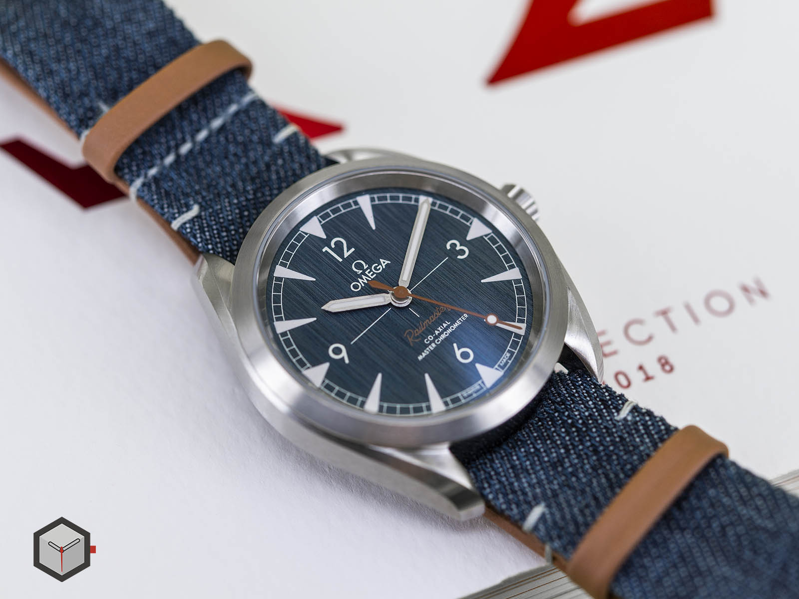 omega railmaster blue denim