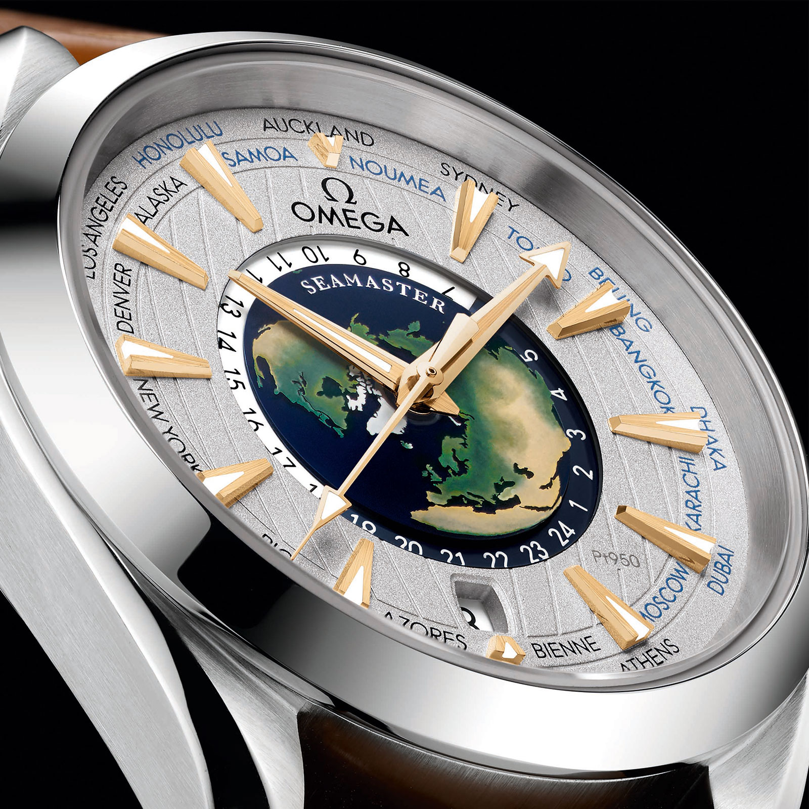 Часы с циферблатом наручные. Omega Aqua Terra Worldtimer. Omega Seamaster Aqua Terra Worldtimer. Omega часы World time. Часы / Omega, с 24 часовым циферблатом.