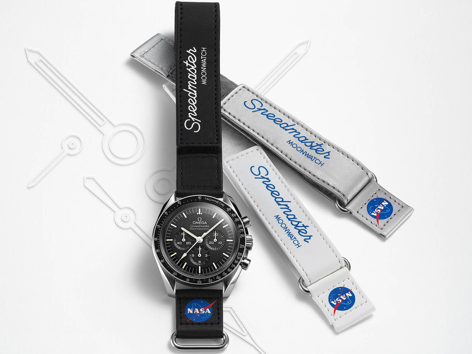 Omega 2021 Novelties Moonwatch Velcro Straps Speedmaster Omega