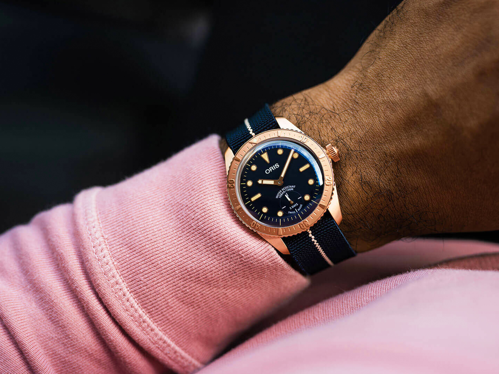 01 401 7764 3185 Carl Brashear Calibre 401 Oris Review
