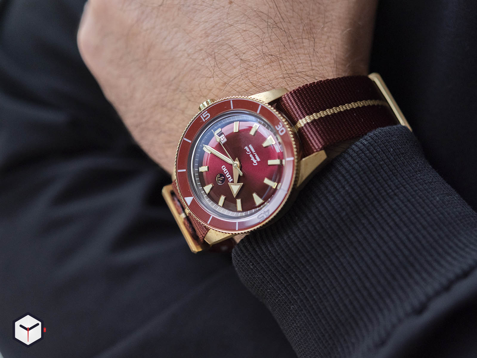 Bronze Burgundy Dial Captain Cook Rado Review