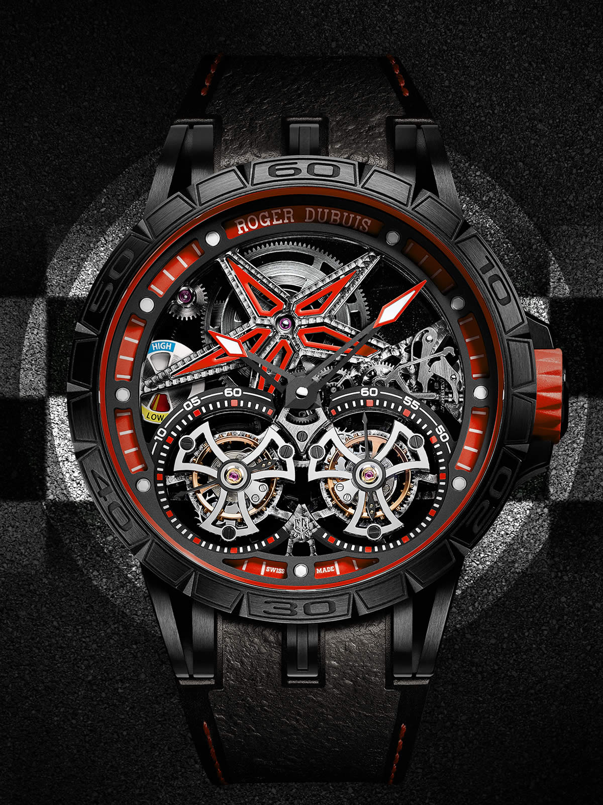 RDDBEX0657 Excalibur Spider Pirelli Roger Dubuis Flying Double Tourbillon nceleme Horobox