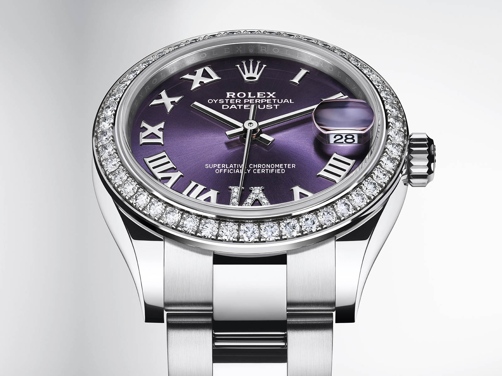 rolex oyster perpetual datejust purple