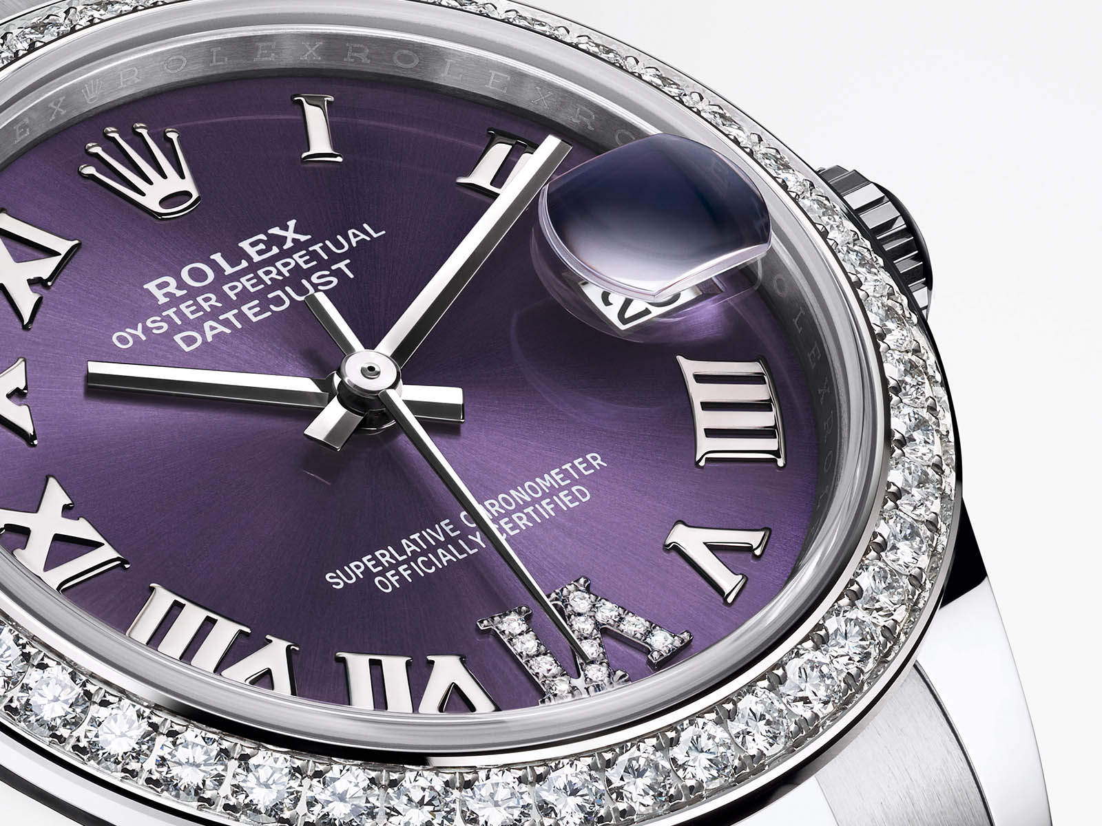 rolex oyster perpetual datejust purple