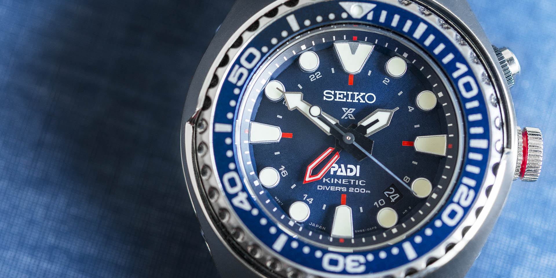 Seiko | Prospex | Special Edition | PADI SUN065 | Kinetic | GMT | Diver ...