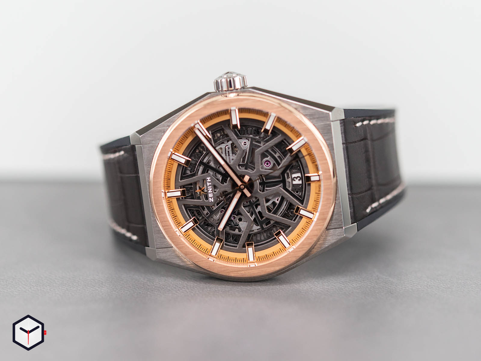  Zenith Defy Classic Titanium & Rose Gold Watch 87.9001