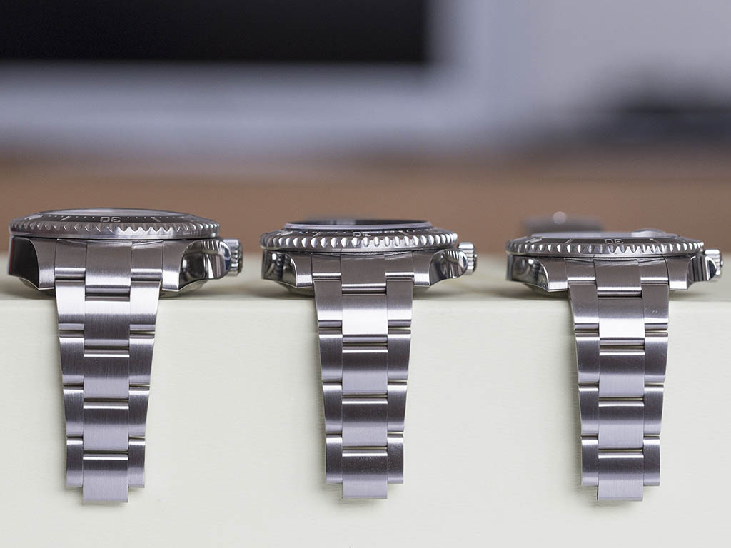 rolex submariner width