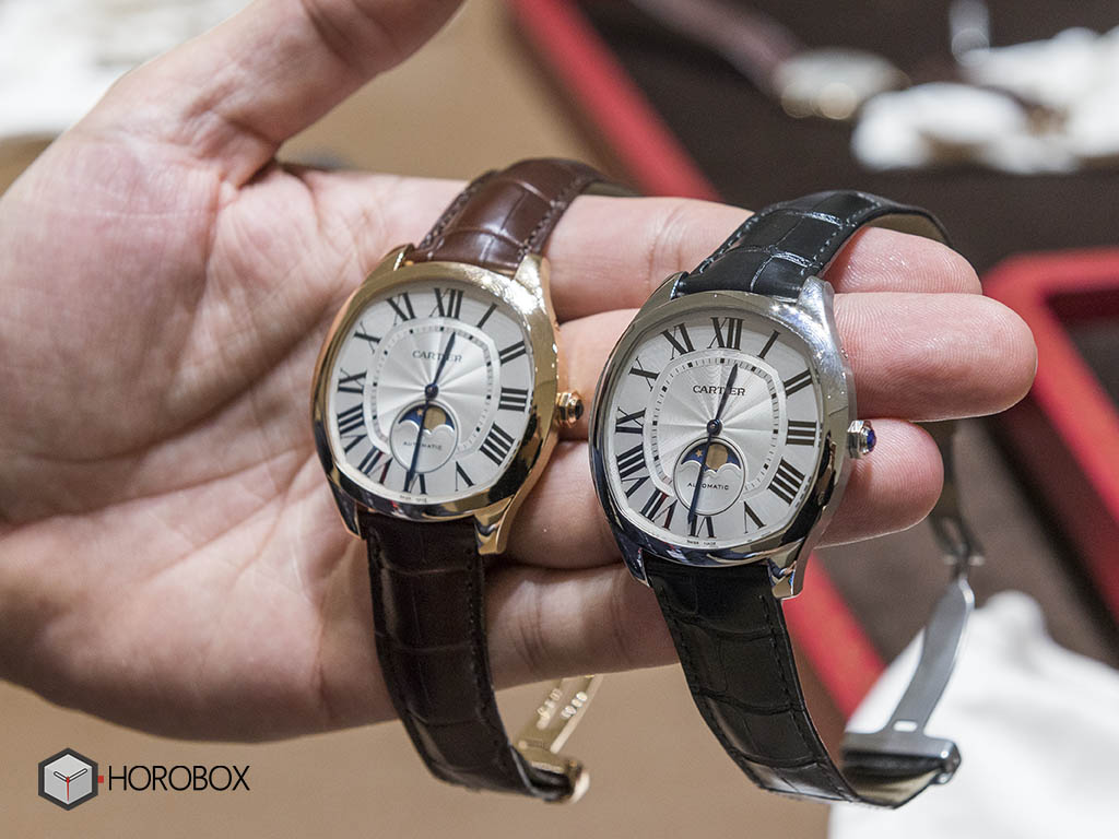 Drive de Cartier Extra Flat Moon Phase SIHH 2017 HOROBOX