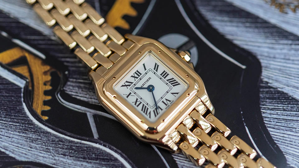 cartier panthere watch yellow gold