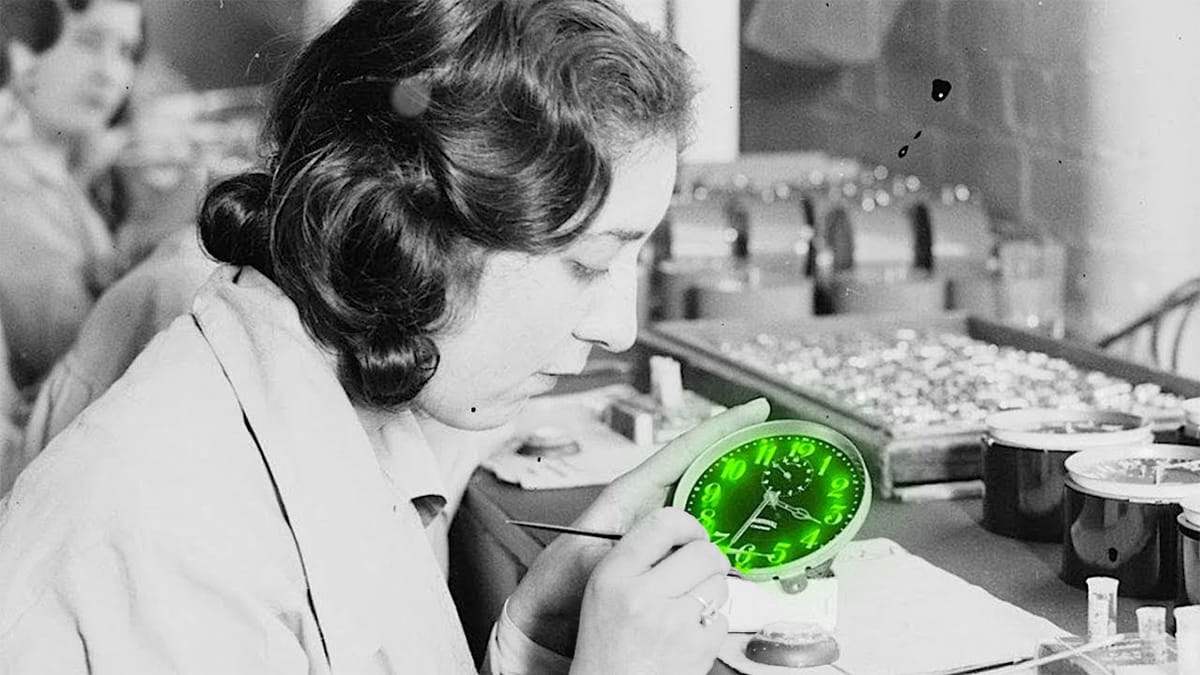 The Radium Girls Glowing Dials Radium Marie Curie Pierre Curie