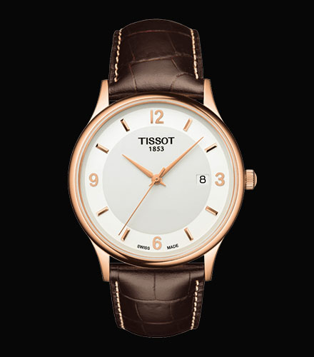 Tissot rose dream 18k gold cheap