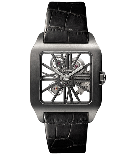 cartier santos dumont carbon skeleton titanium