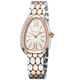 Serpenti Seduttori Steel and Rose Gold with Diamonds
