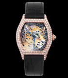 Large Model  Tortue panther stone mosaic motif