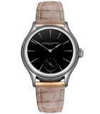 Galet Micro-Rotor 40mm Natural Escapement - Opaline Black Dial