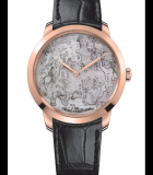 1966 Terrestrial Map Pink Gold