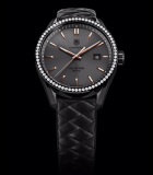 Carrera Cara Delevingne 41mm Diamonds Black Titanium Carbide-Coated Steel