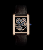 Tank Louis Cartier Skeleton Sapphire Pink Gold