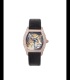 Tortue XL Panther Stone Mosaic Diamonds Pink Gold